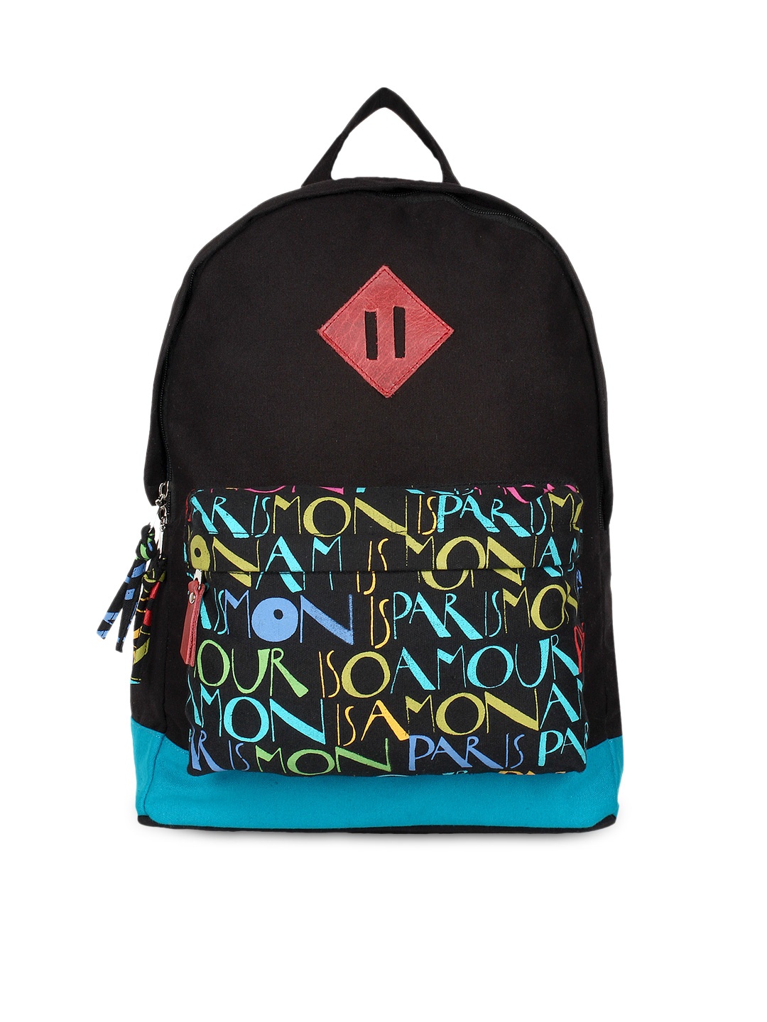 

Anekaant Women Black Printed Laptop Backpack