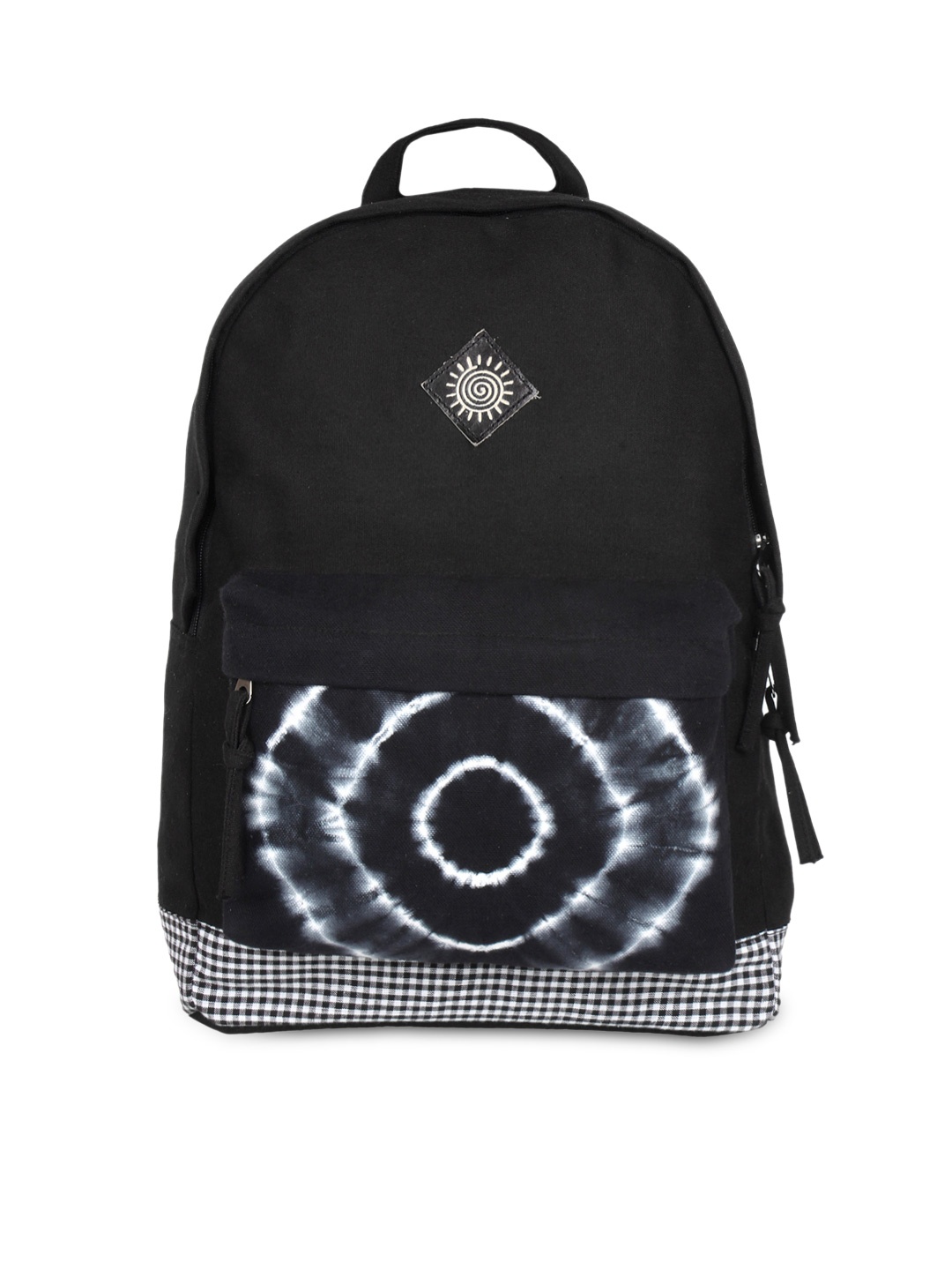 

Anekaant Women Black Printed Laptop Backpack