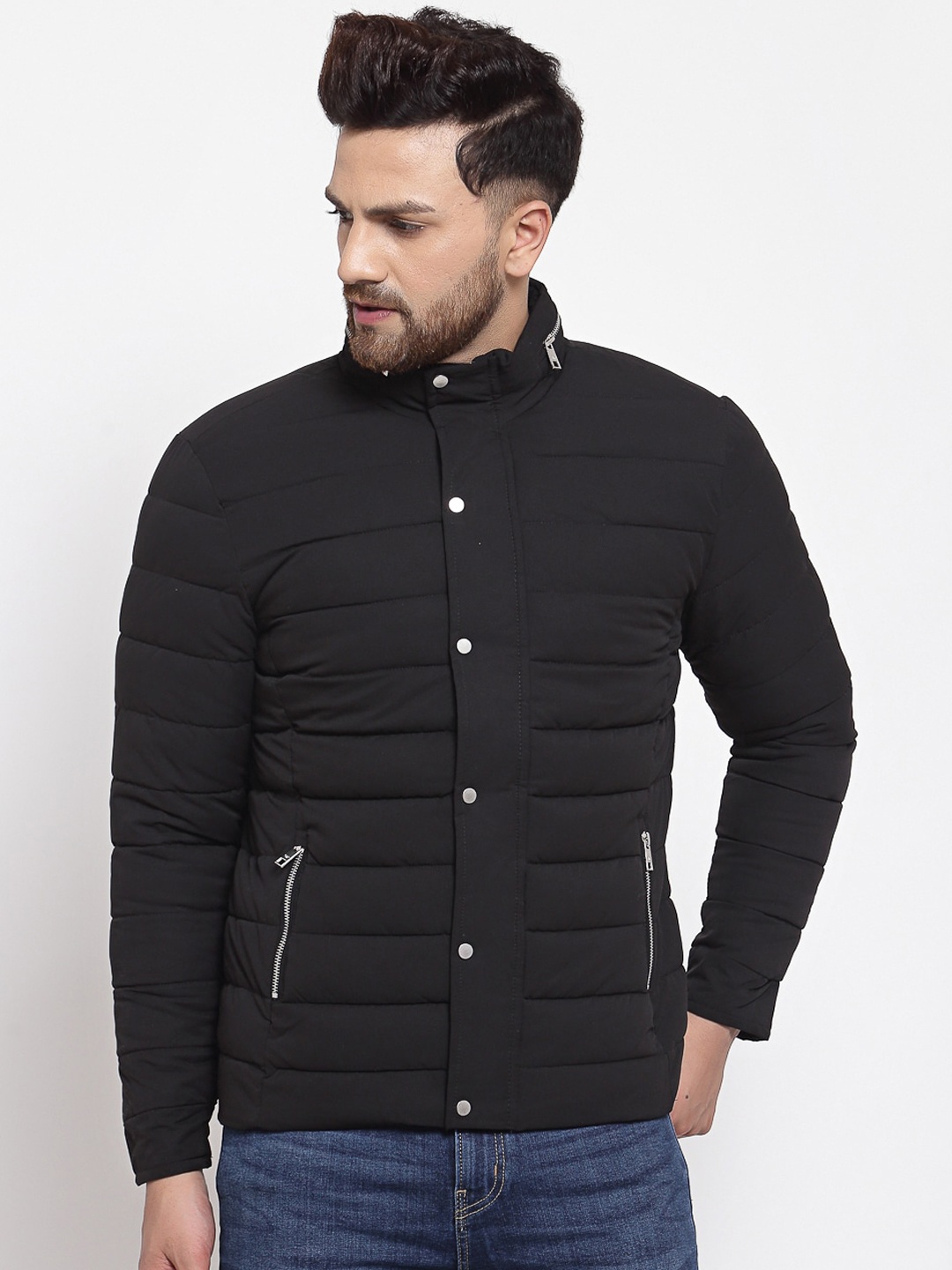 

Red Tape Men Black Padded Jacket