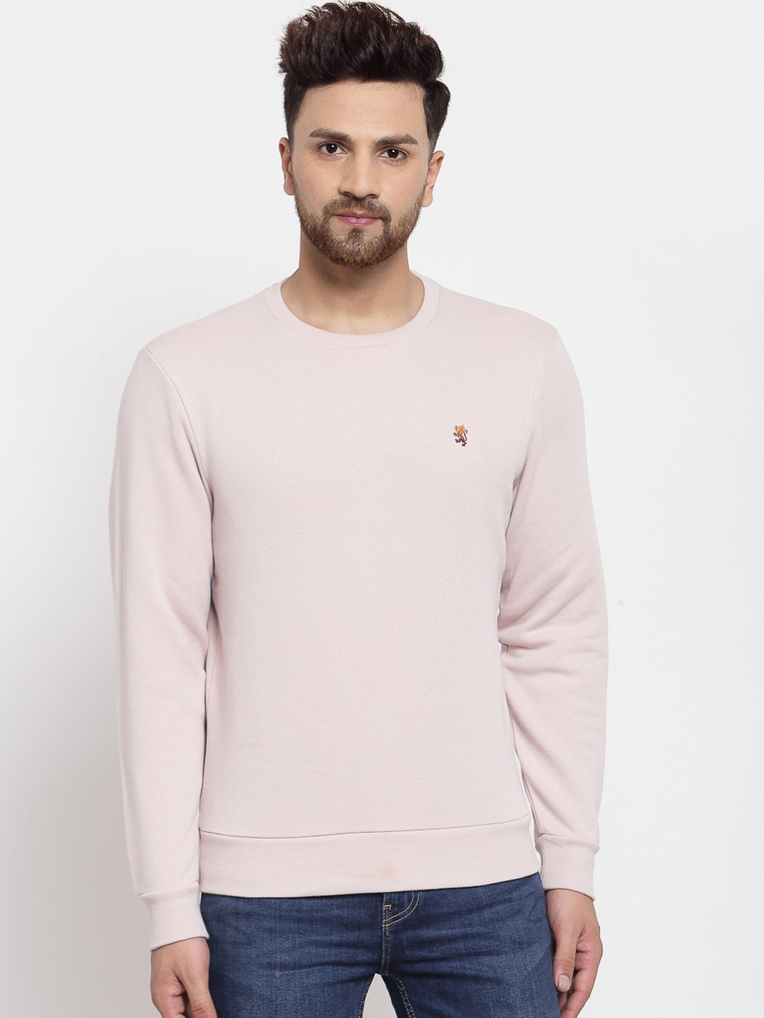 

Red Tape Men Pink Regular Sweatshirt