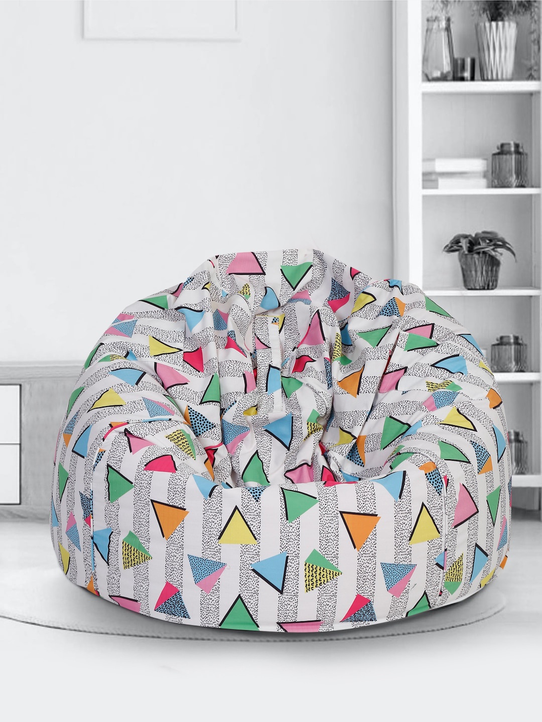 

SAKA DESIGNS Multi Color Digital Printed Canvas XXL Bean Bag Cover-without Beans