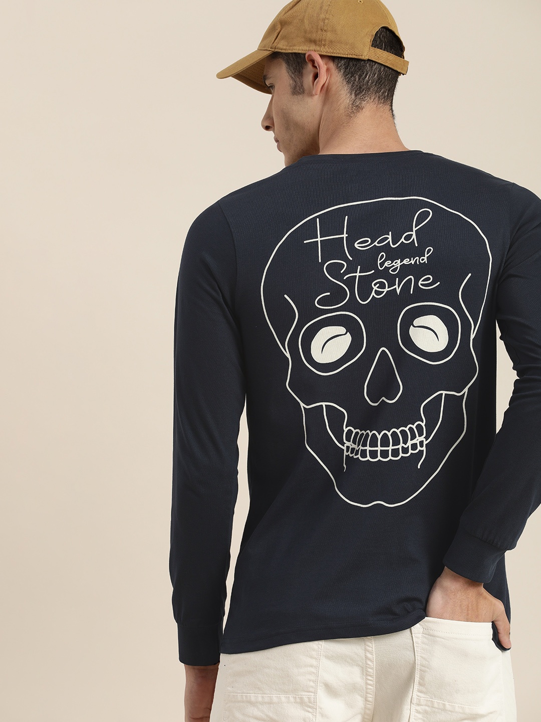 

Difference of Opinion Men Navy Blue Printed T-shirt
