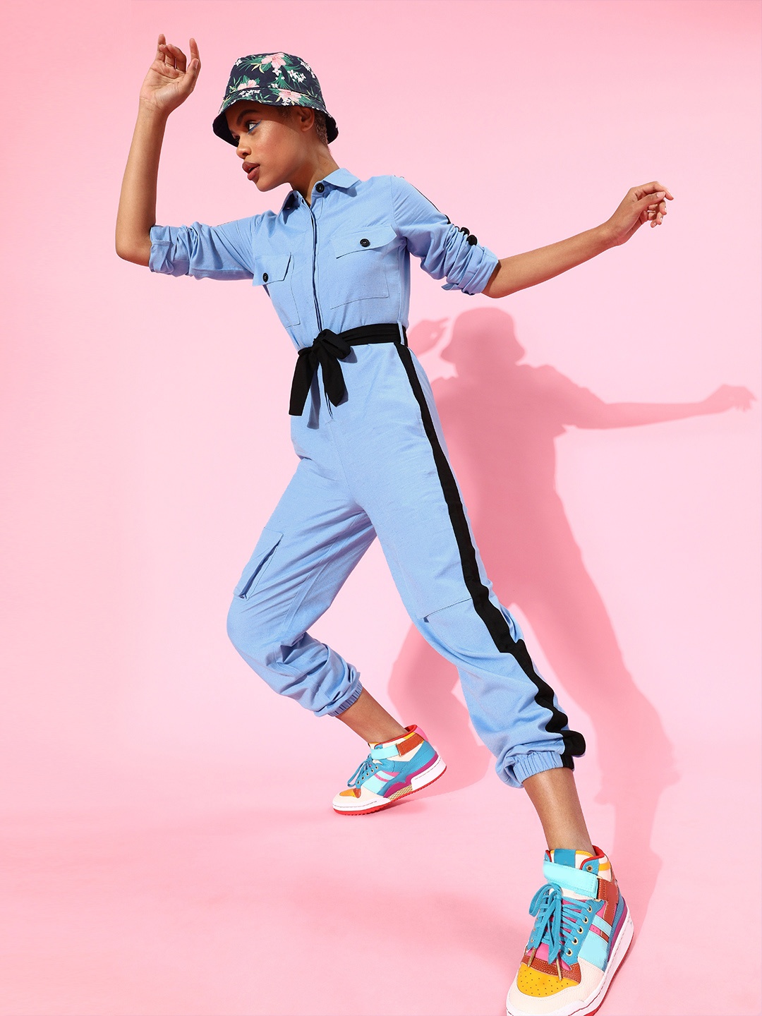 

STREET 9 Blue Basic Jumpsuit