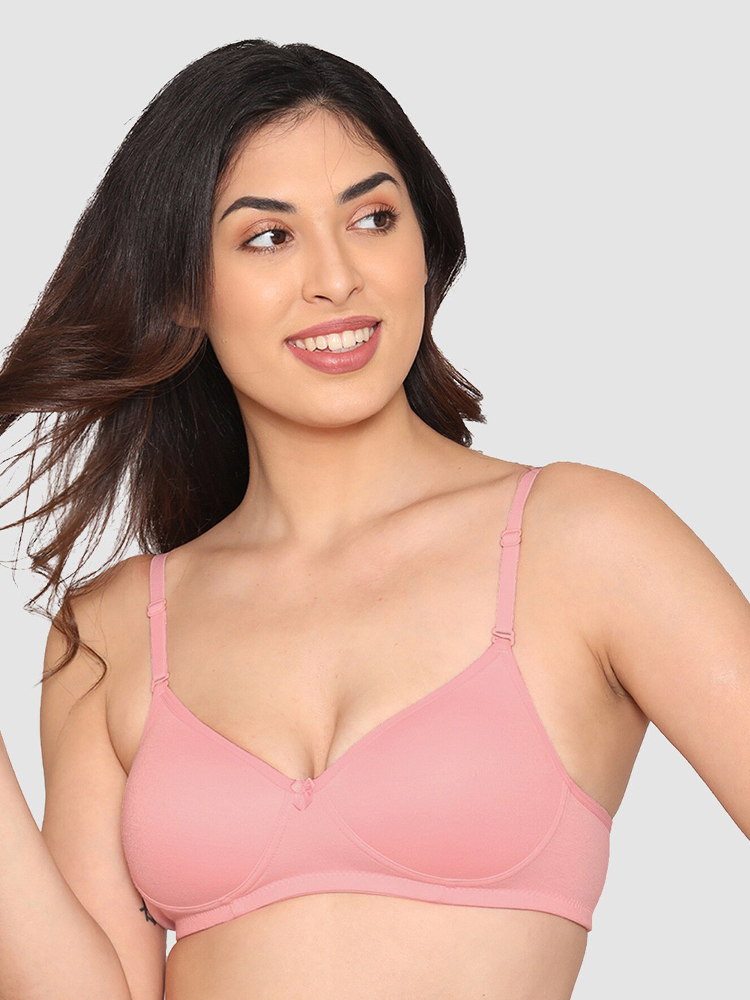 

Kalyani Peach-Coloured Lightly Padded T-shirt Bra