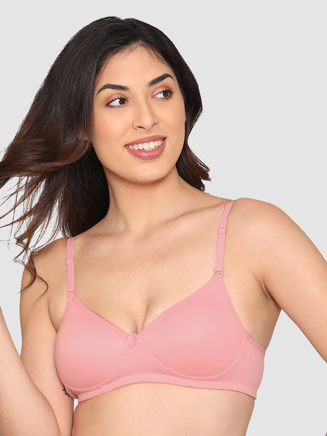 

Kalyani Peach-Coloured Lightly Padded T-shirt Bra