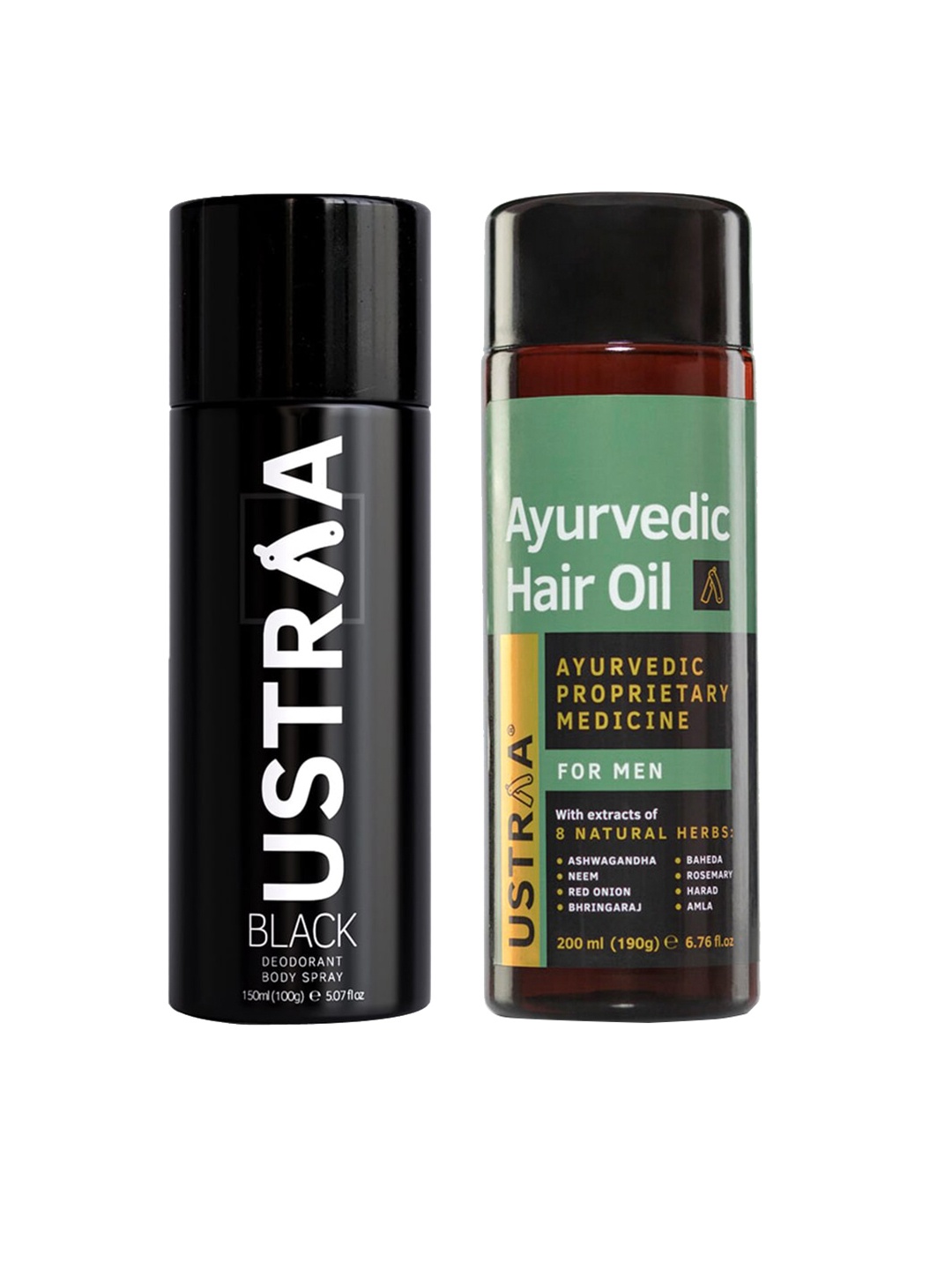 

Ustraa Men Hair oil & Deodrant, Transparent