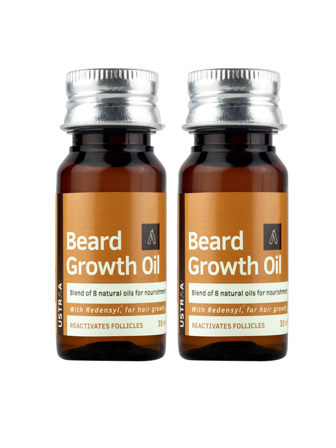 

Ustraa Pack of 2 Beard Growth Oil, Brown