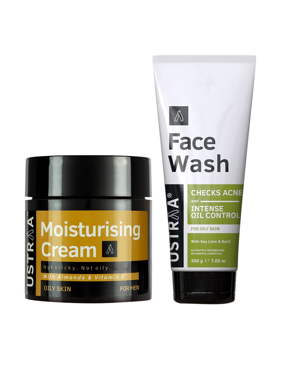 

Ustraa Oil Control Kit - Face Wash 200g & Moisturising Cream 100g, Green