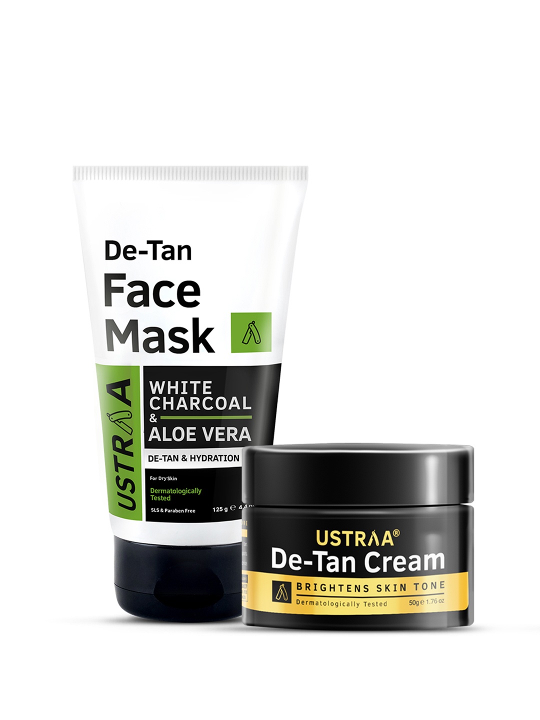 

Ustraa Men Detan Cream & Face Mask Combo, Na