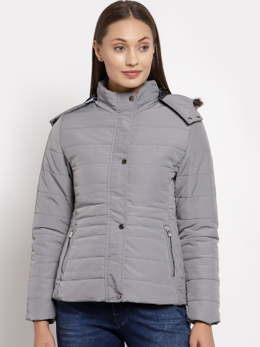 

Juelle Women Grey Parka Jacket