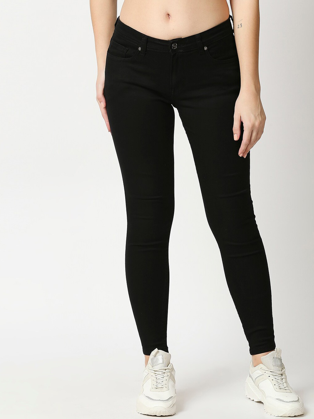 

High Star Women Black Slim Fit Stretchable Jeans