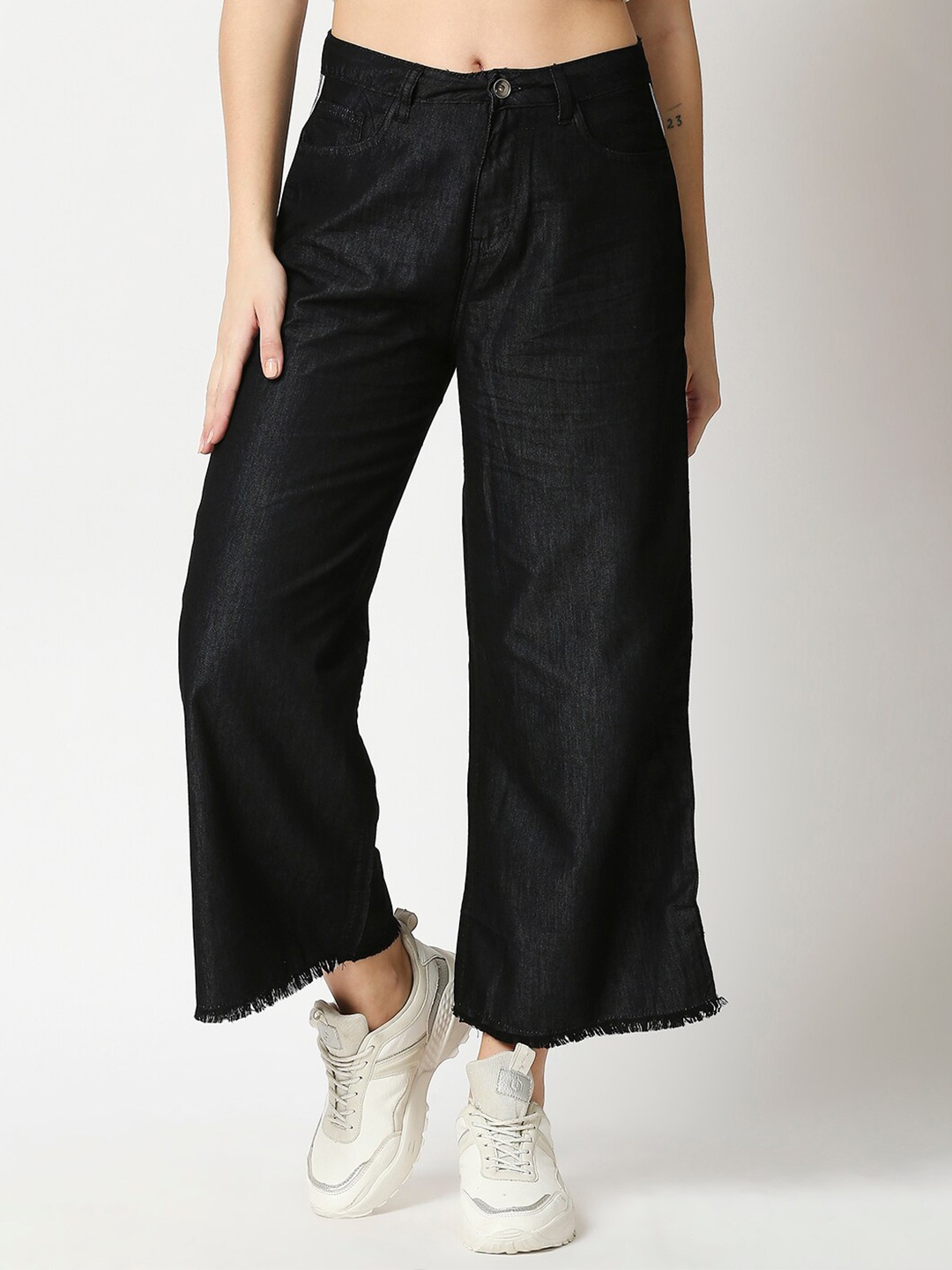 

High Star Women Black Palazzos