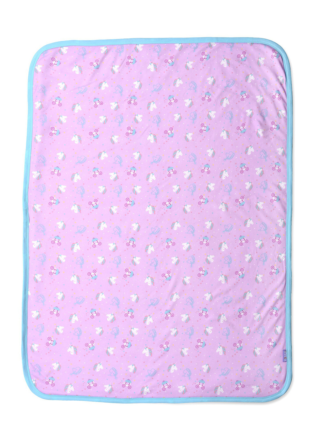 

MiArcus Unisex Kids Pink & White Summer 300 GSM Single Bed Blanket