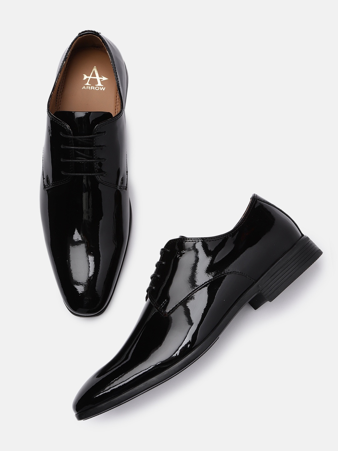

Arrow Men Black Solid BLANCA Formal Leather Derbys