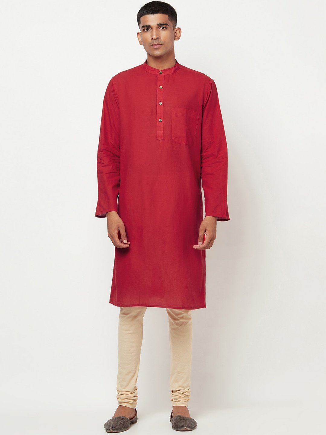 

Fabindia Men Red Kurta