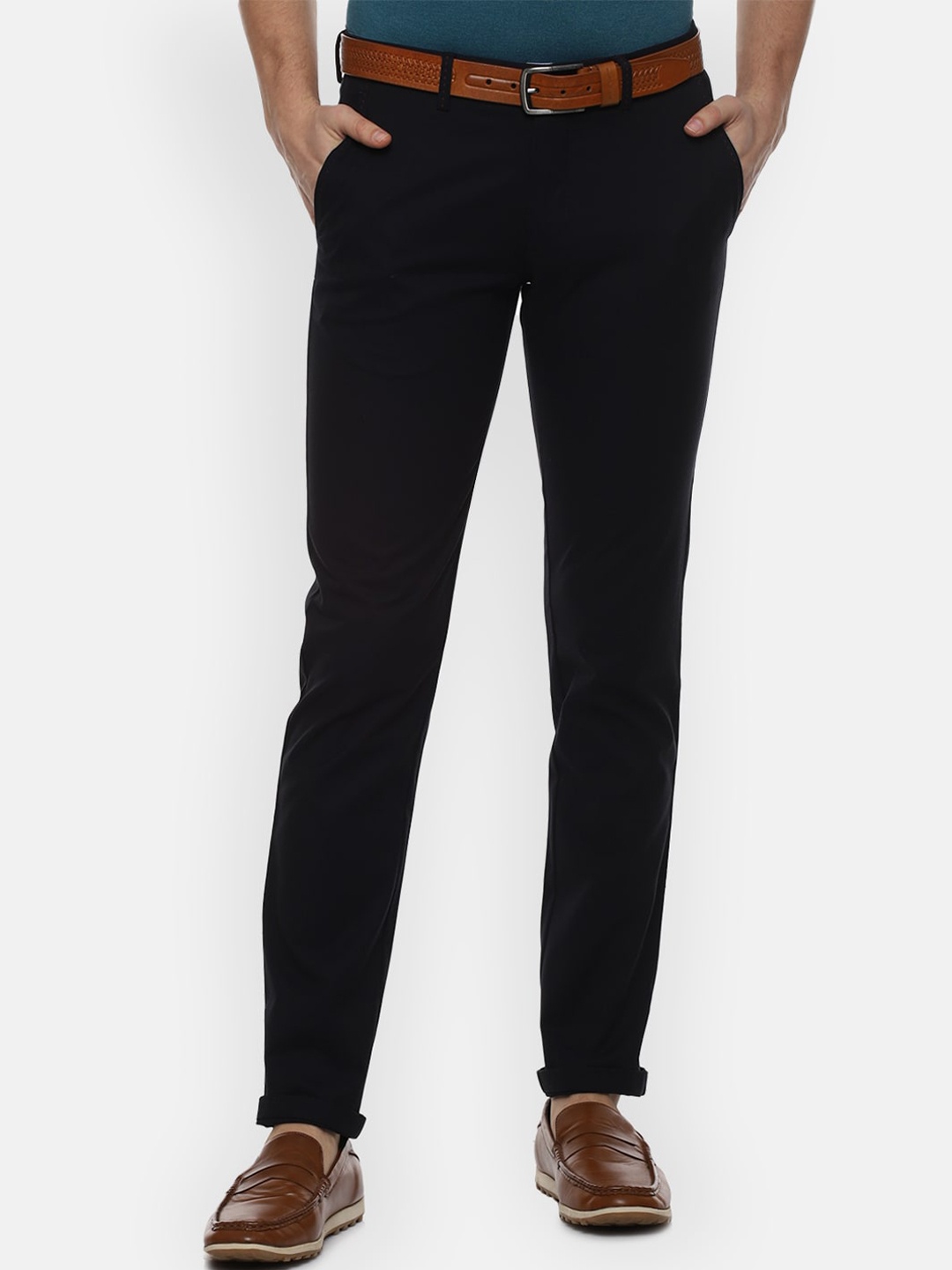 

Louis Philippe Sport Men Black Slim Fit Trousers