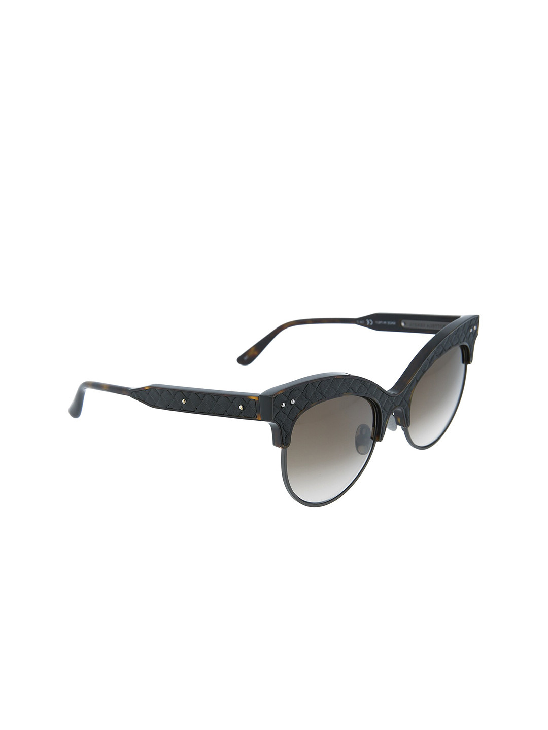 

Bottega Veneta Women Brown Lens & Black Cateye Sunglasses BV0014S-30000099002