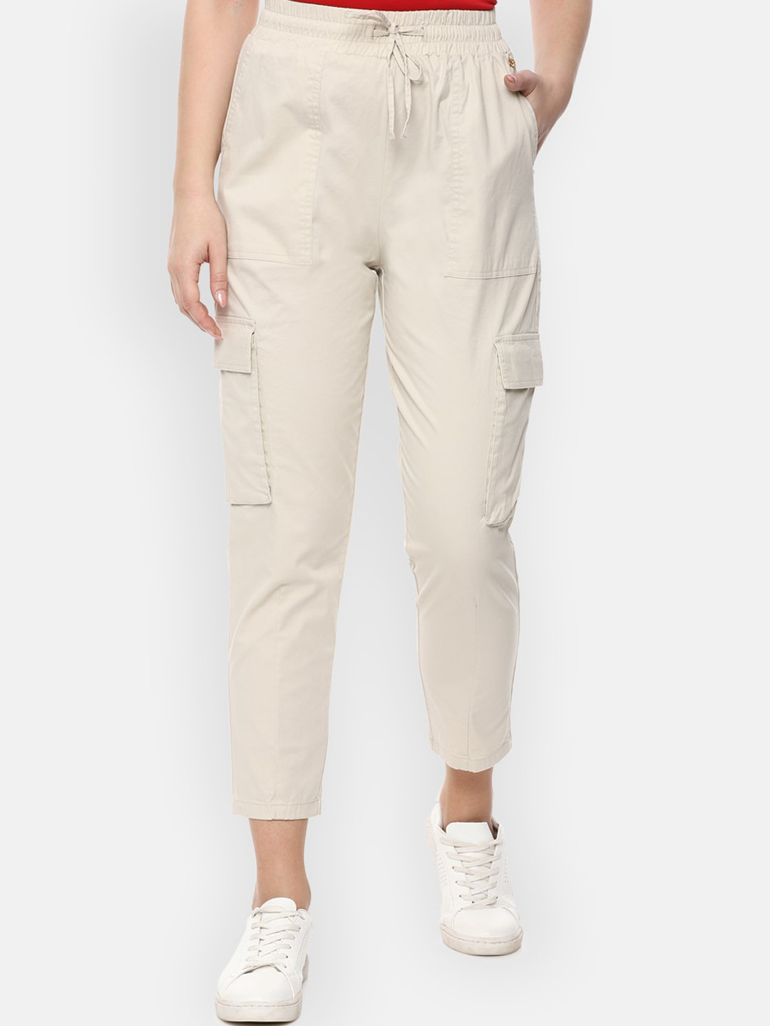 

Van Heusen Woman Women Beige Cargos Trousers