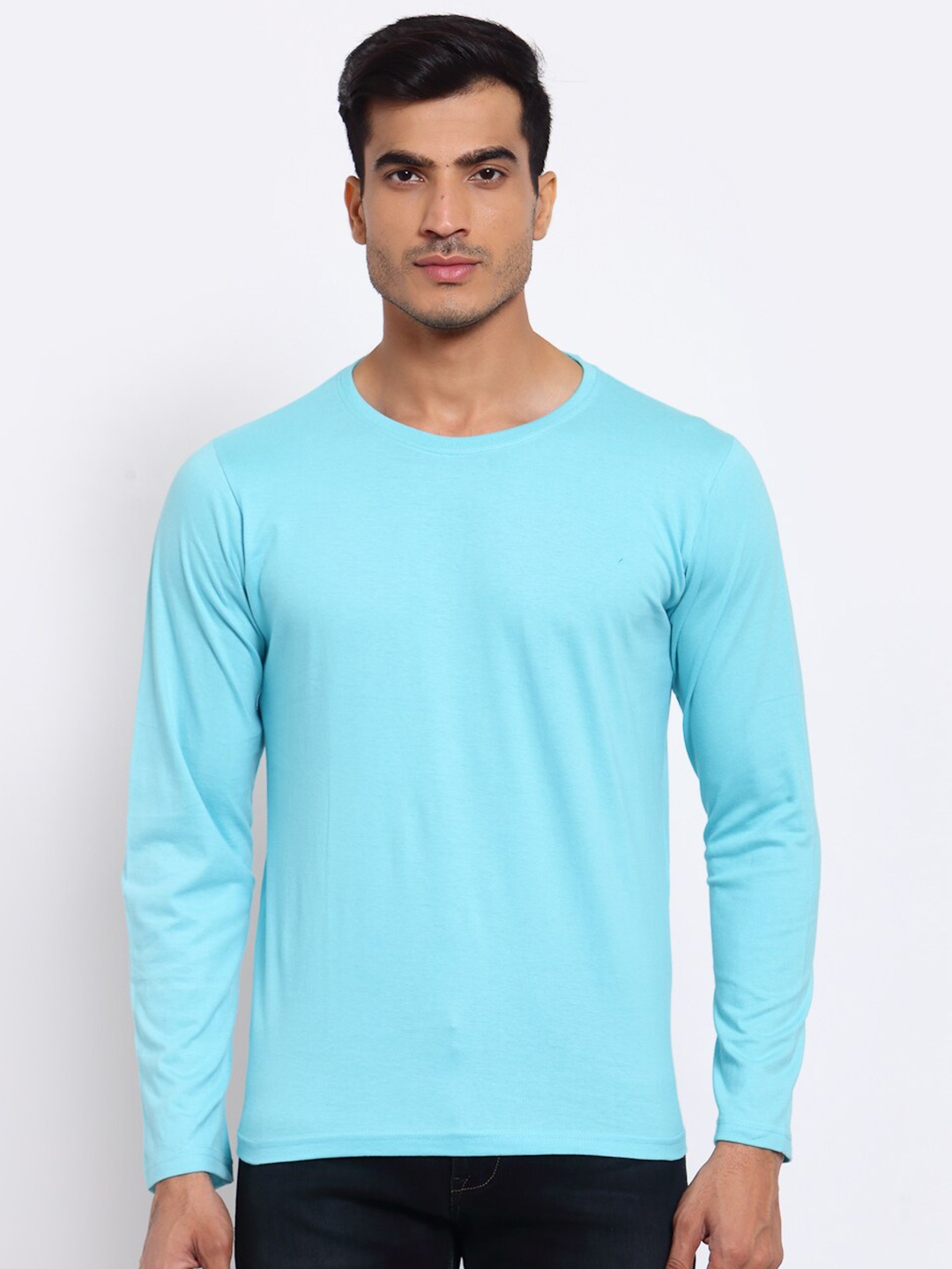 

FERANOID Men Blue Solid T-shirt