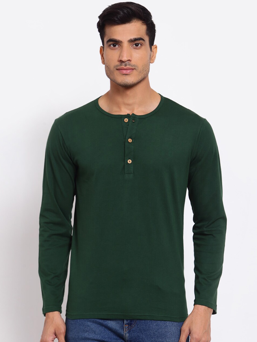 

FERANOID Men Green Pockets T-shirt