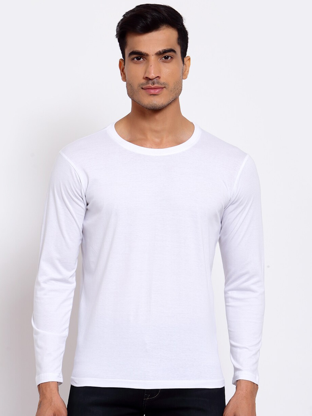 

FERANOID Men White Solid T-shirt