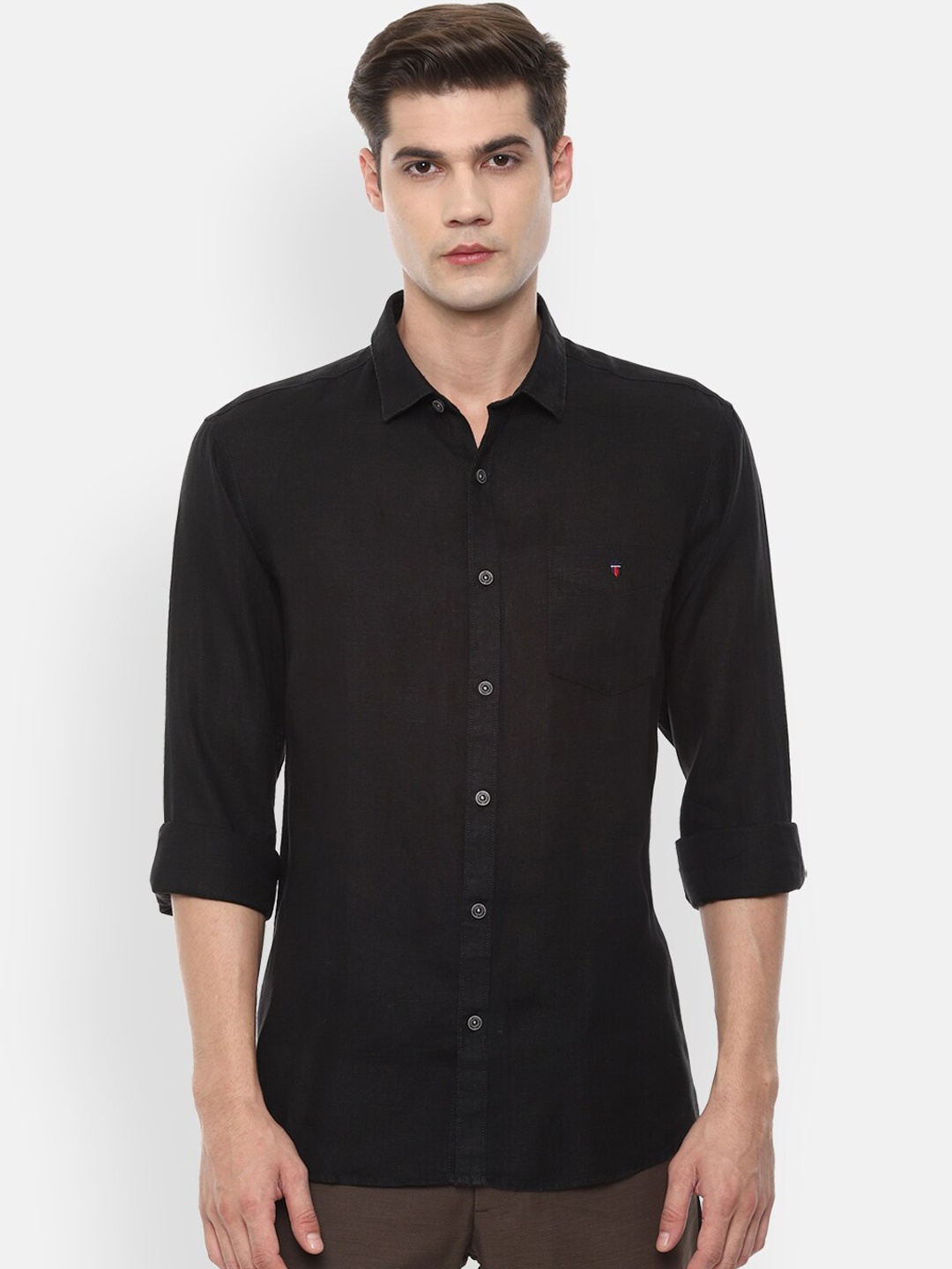 

Louis Philippe Sport Men Black Slim Fit Opaque Casual Shirt
