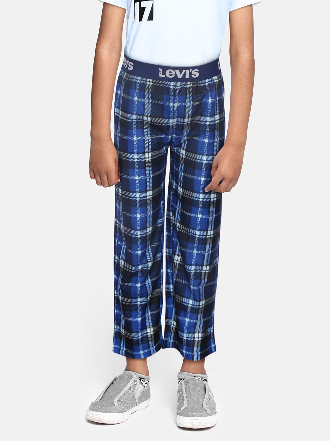 

Levis Boys Blue Checked Relaxed Fit Lounge Pants