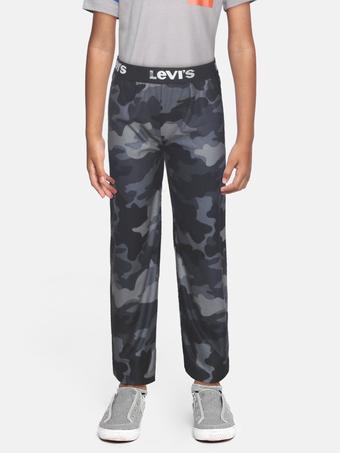 

Levis Boys Black & Grey Camouflage Print Relaxed Fit Lounge Pants