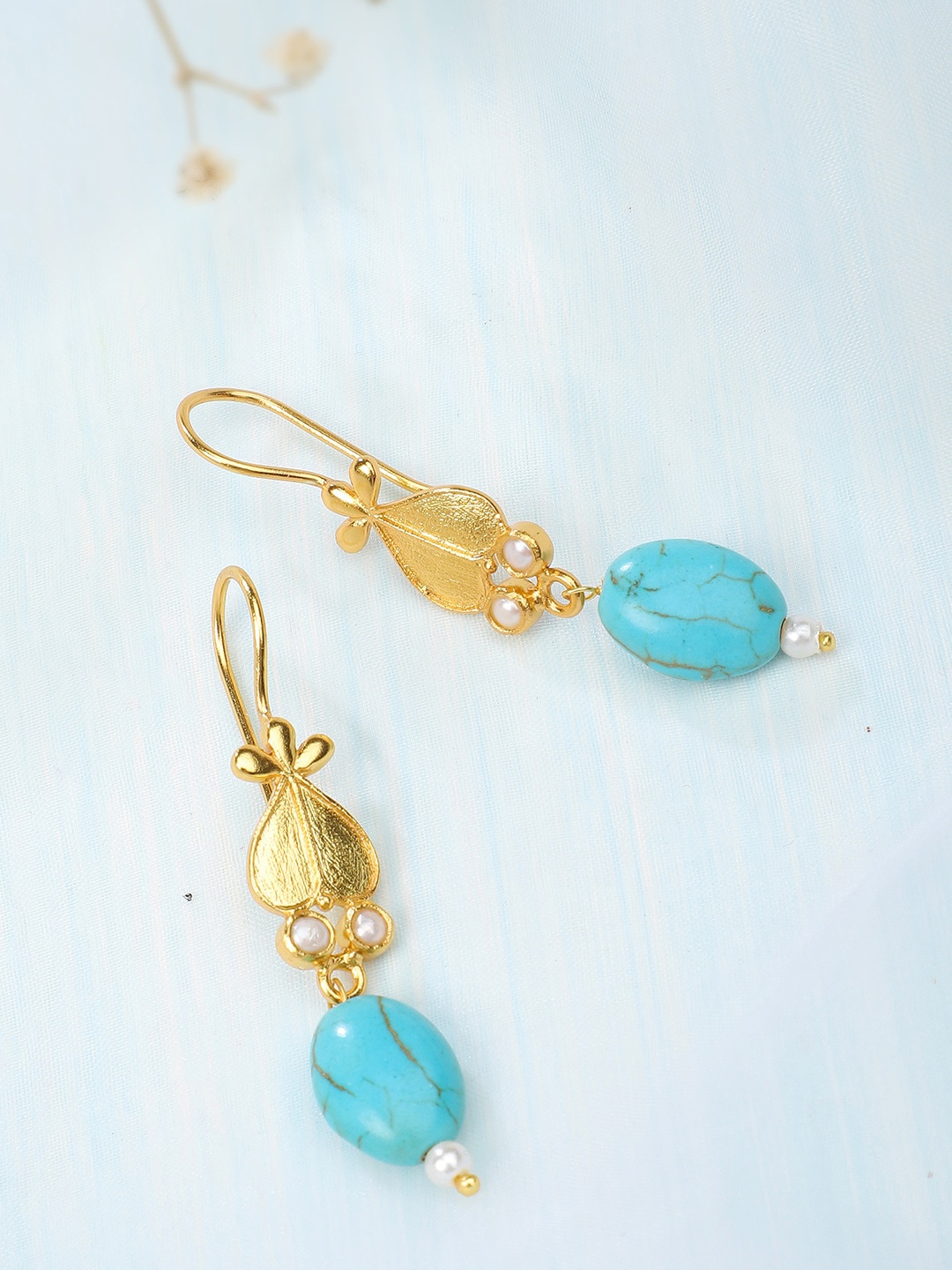 

Fabindia Gold-Toned Contemporary Half Hoop Earrings