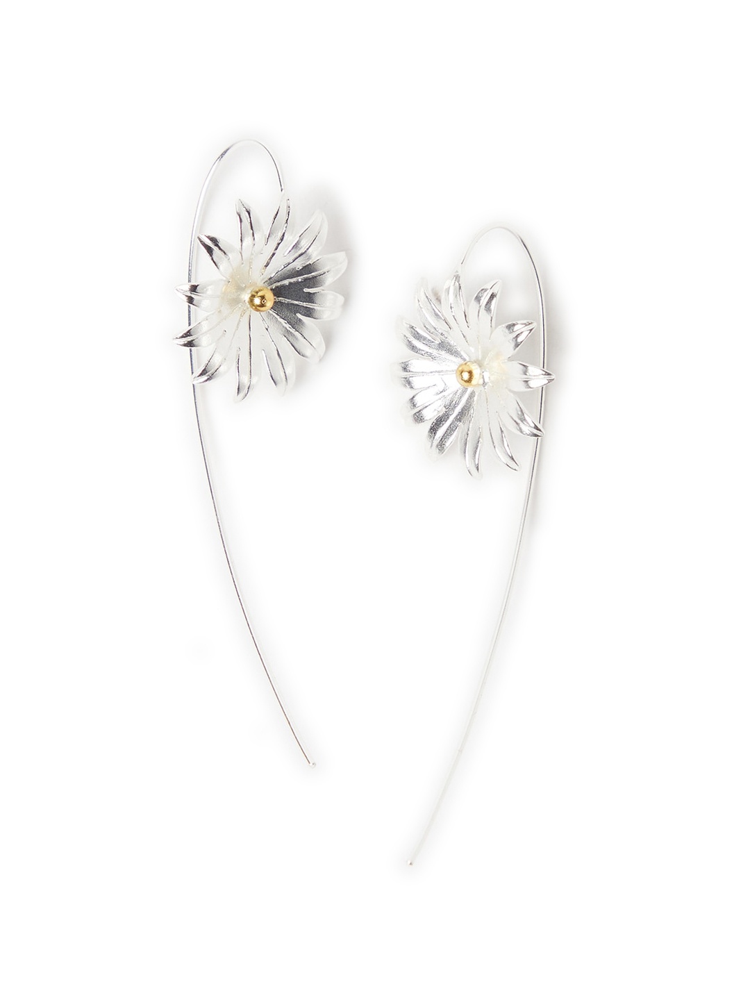 

Fabindia Silver-Toned Contemporary Studs Earrings