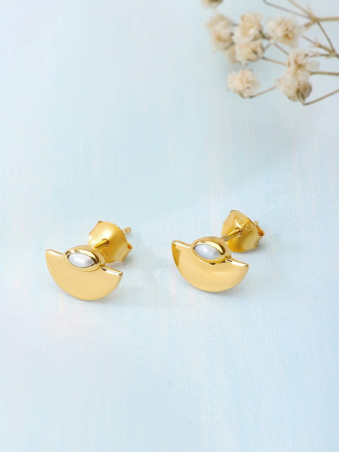 

Fabindia Gold-Toned Contemporary Studs Earrings