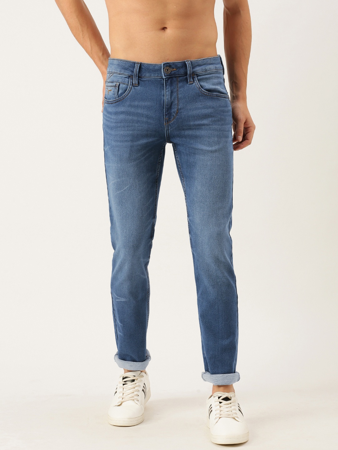 

Flying Machine Men Blue Slim Tapered Michael Fit Light Fade Stretchable Jeans