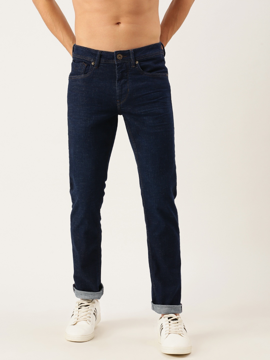 

Flying Machine Men Blue Michael Slim Fit Light Fade Mid-Rise Stretchable Jeans