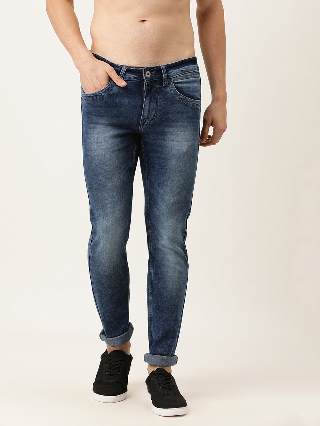 

Flying Machine Men Blue Jackson Skinny Fit Low-Rise Light Fade Stretchable Jeans