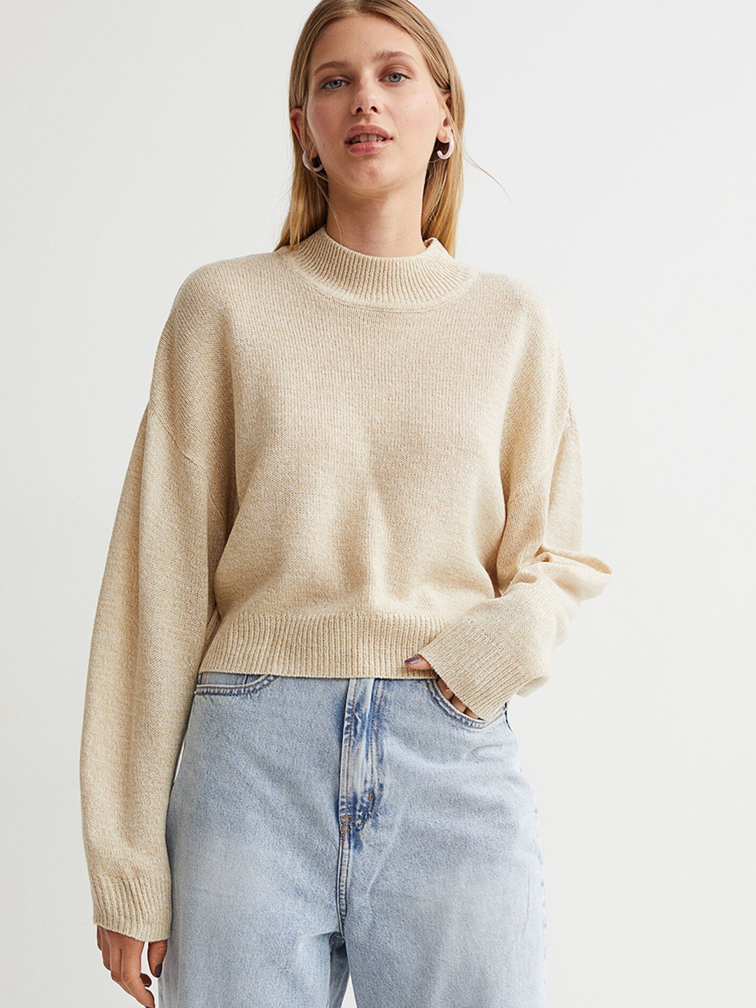 

H&M Women Beige Jumper