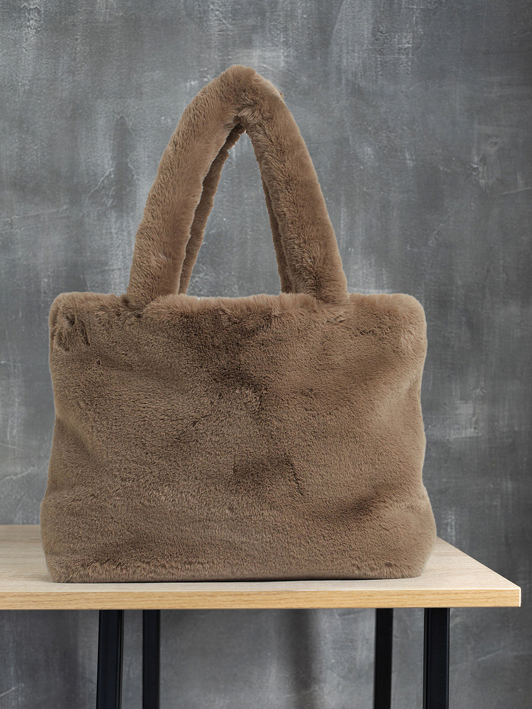 

H&M Women Grey Solid Soft Shopper