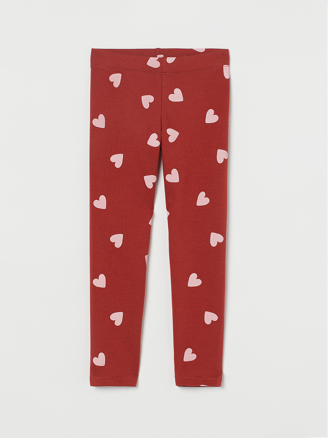 

H&M Girls Red & Pink Printed Leggings With Brushed Inside