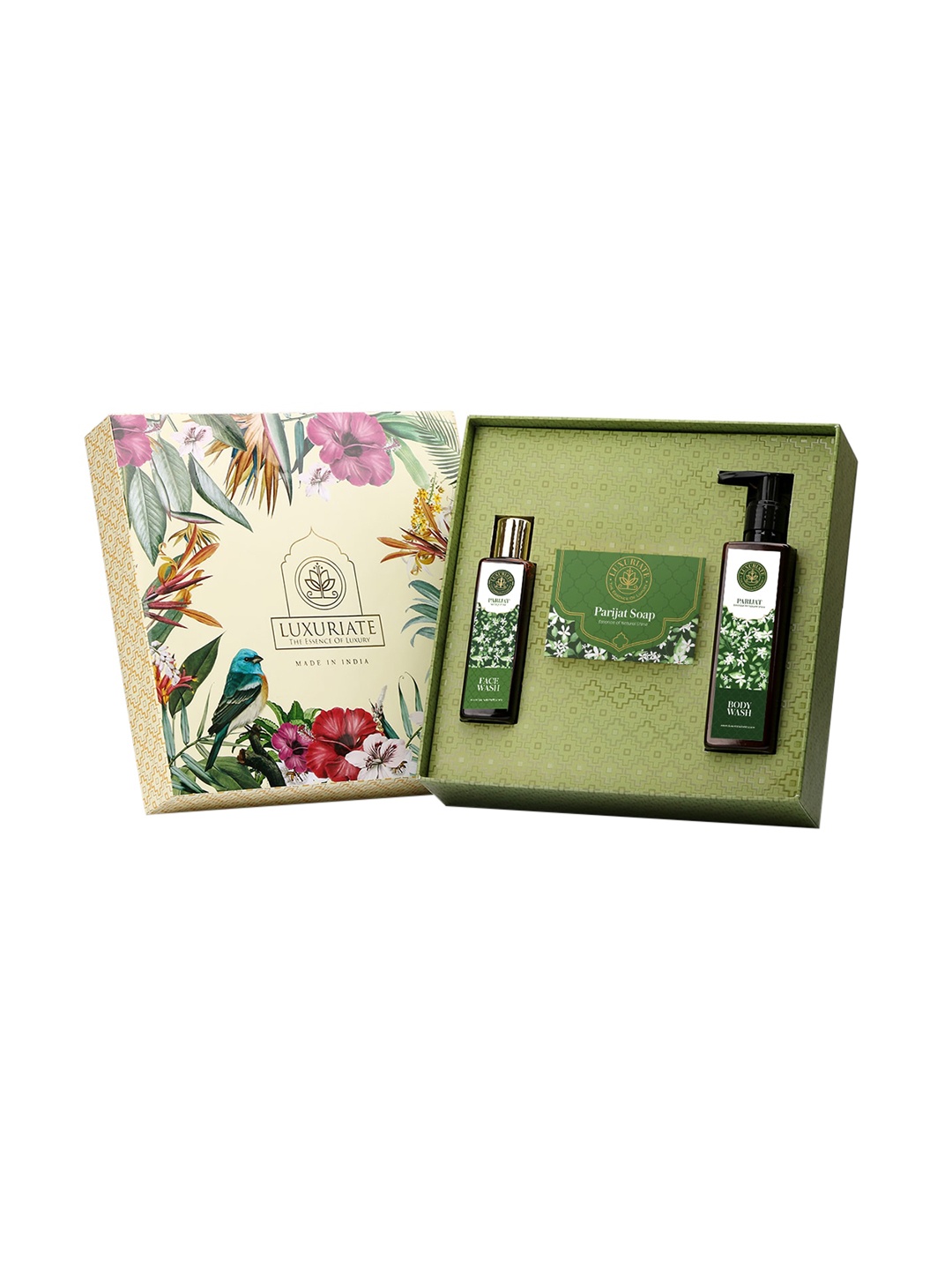 

LUXURIATE Parijat Glowing Skin Beauty Gift Set - 450 gm, Green