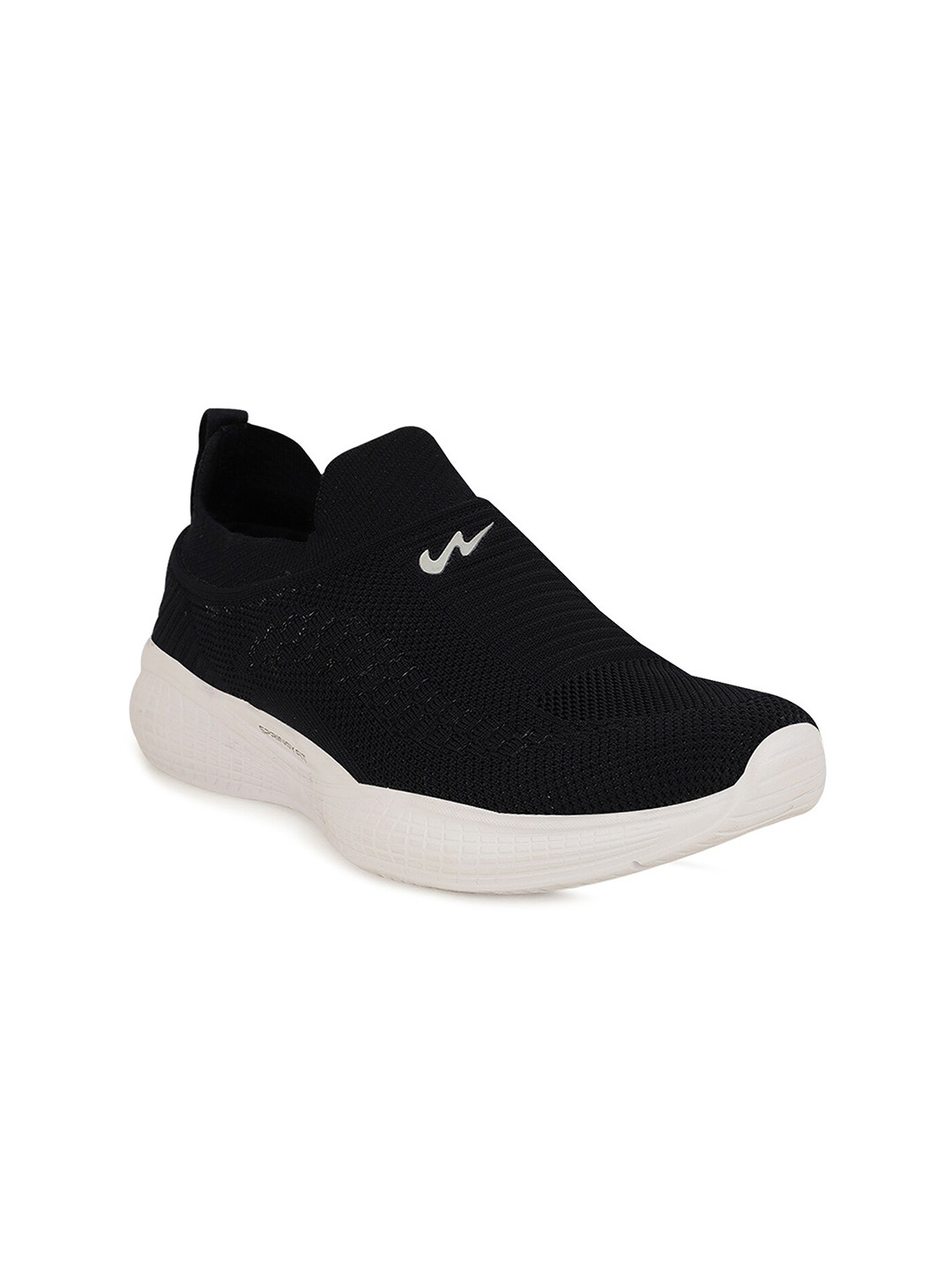 

Campus Men Black Mesh Walking Shoes
