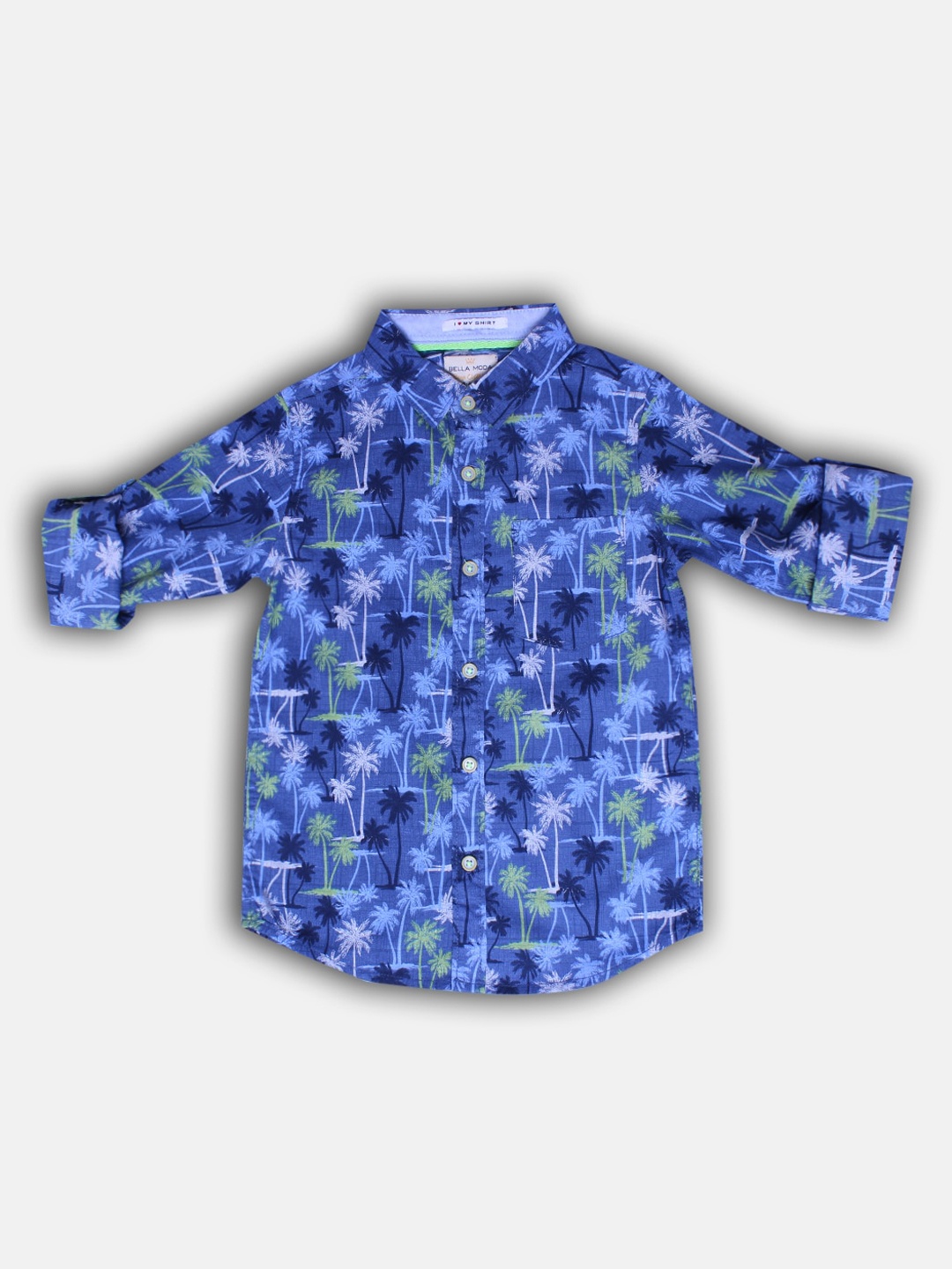 

Bella Moda Boys Blue Floral Printed Casual Shirt