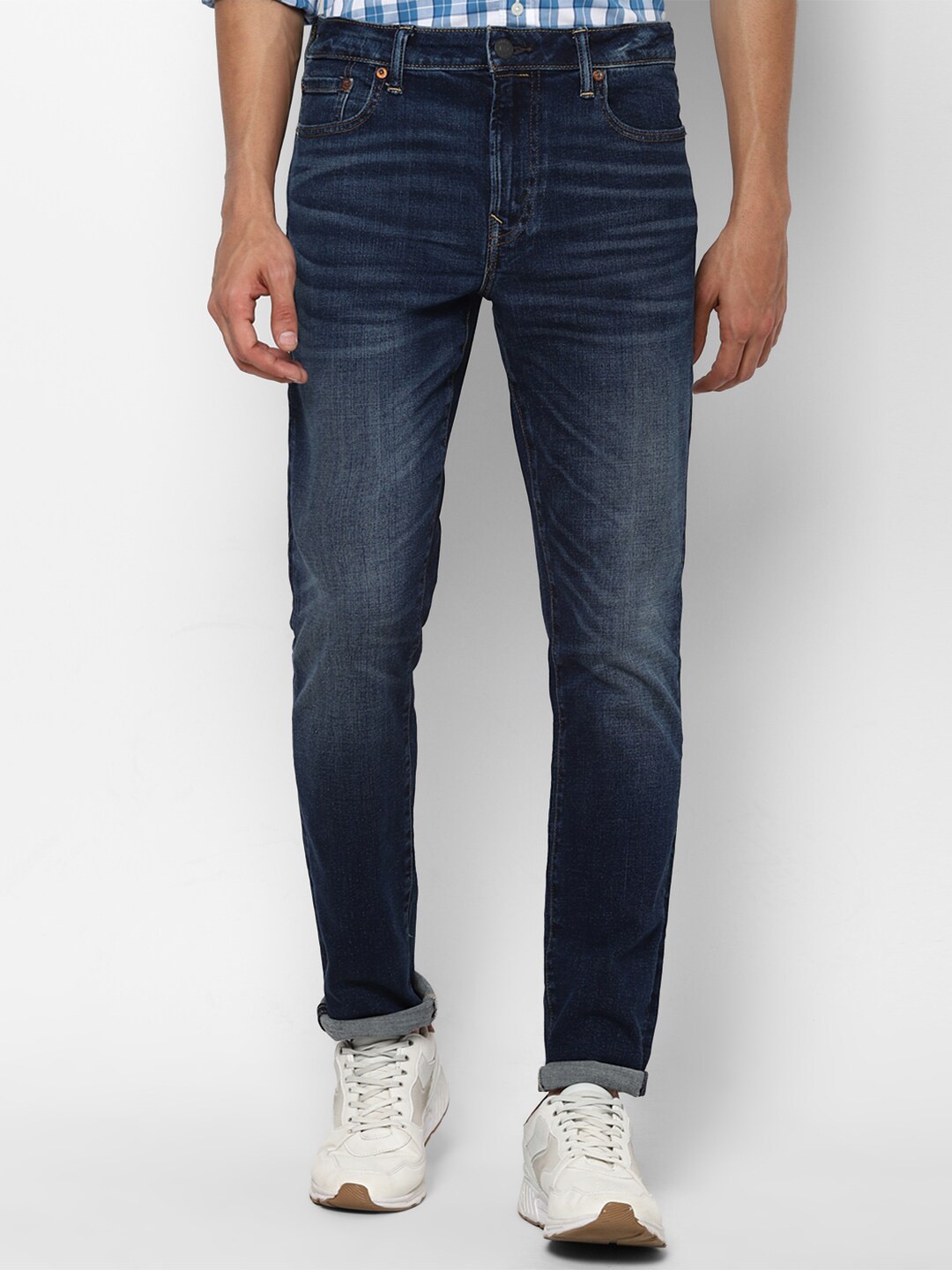 

AMERICAN EAGLE OUTFITTERS Men Blue Slim Fit Light Fade Jeans