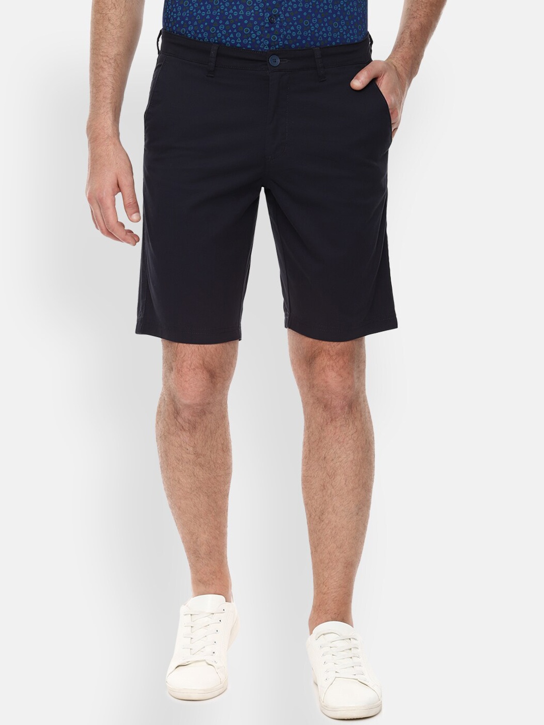 Van Heusen Sport Men Navy Blue Regular Shorts