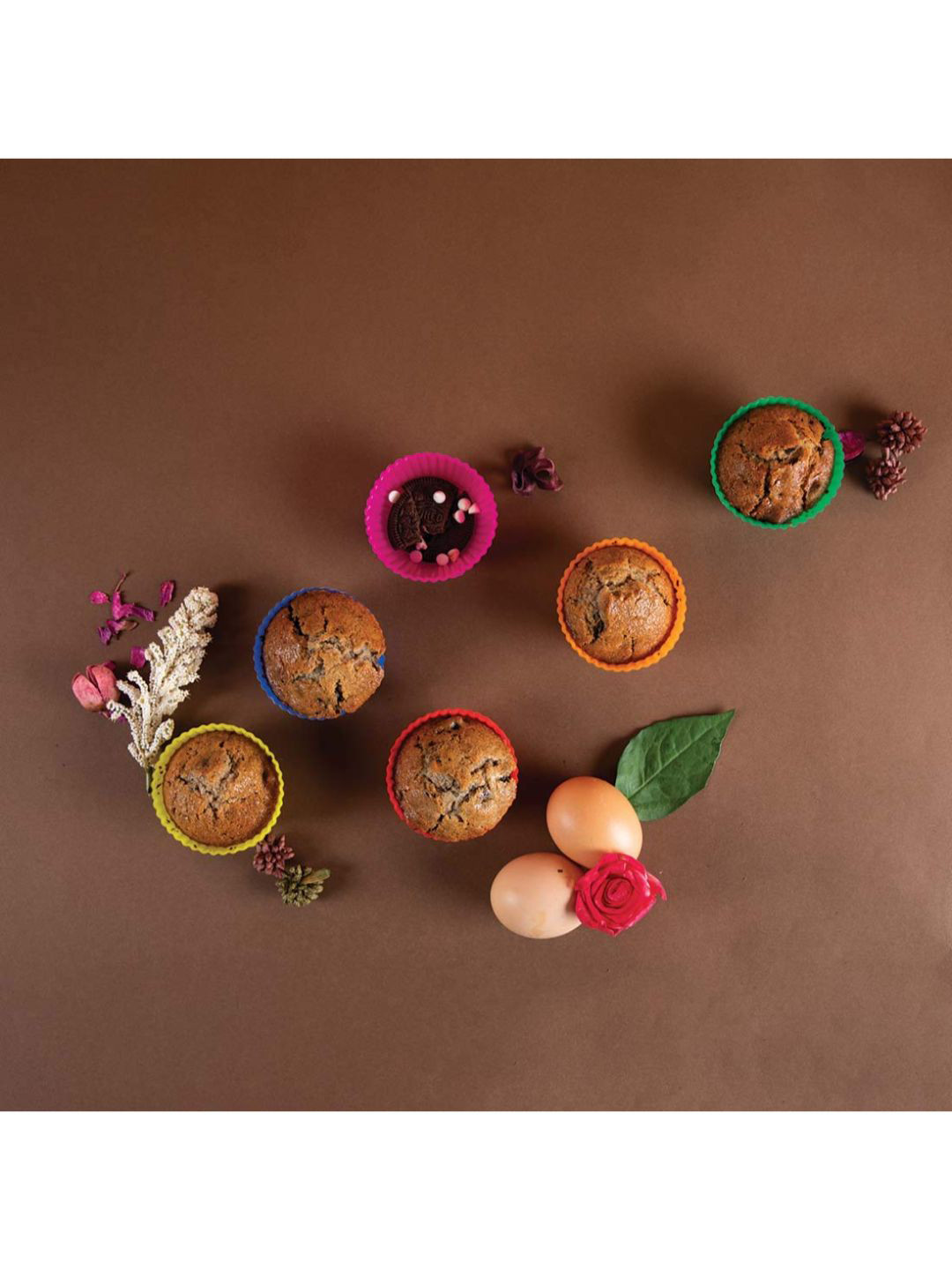 

Wonderchef Set Of 6 Ambrosia Cup Cake Moulds, Multi