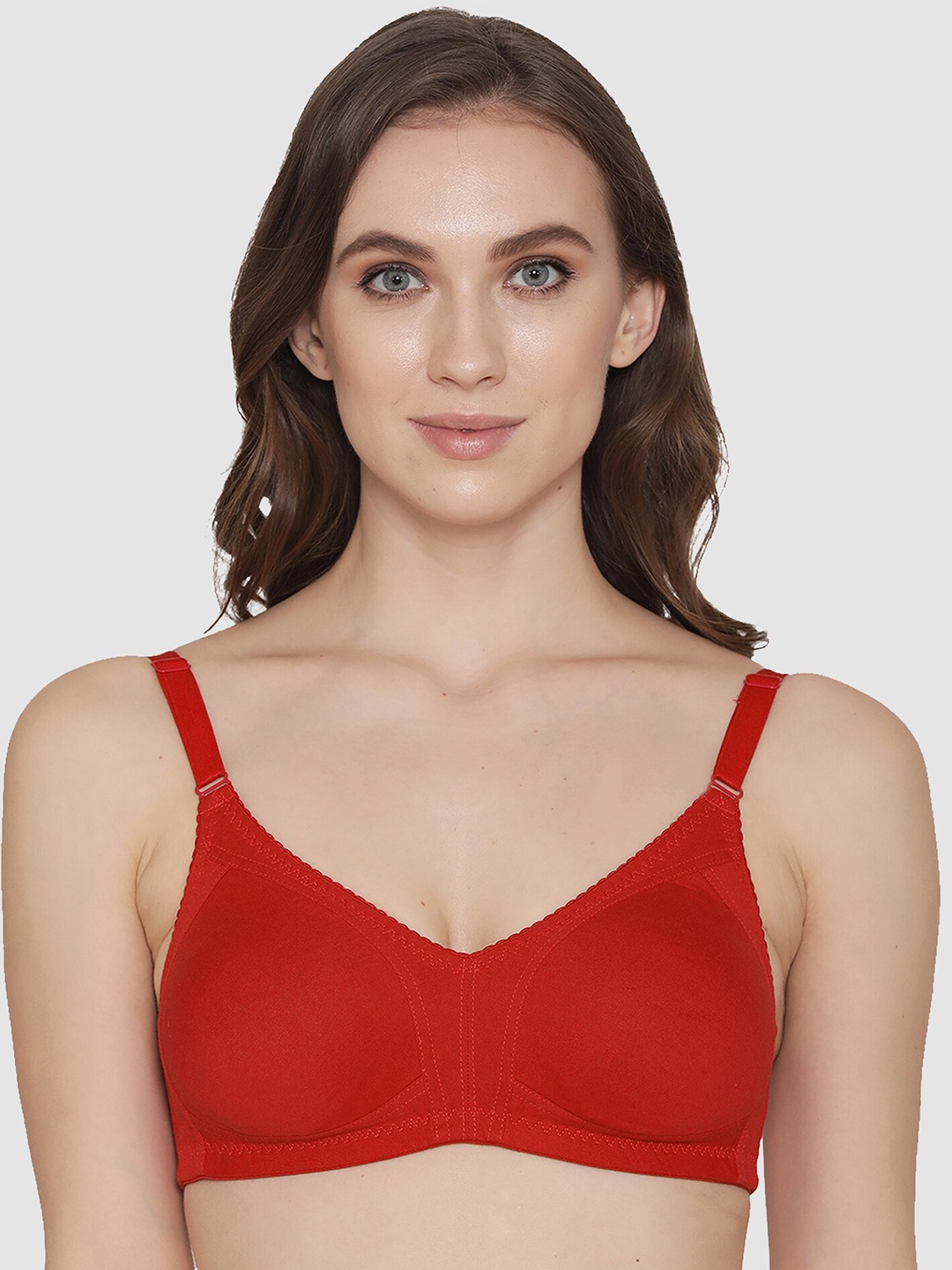 

Kalyani Red Cotton T-shirt Bra 5023