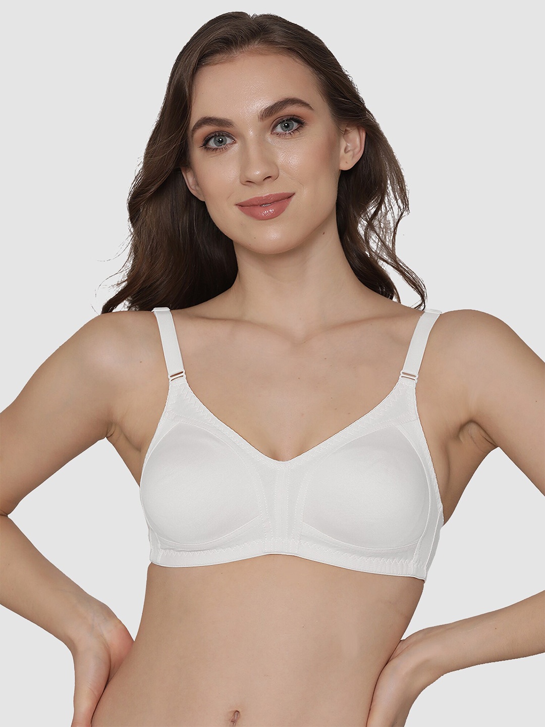 

Kalyani White Cotton T-shirt Bra