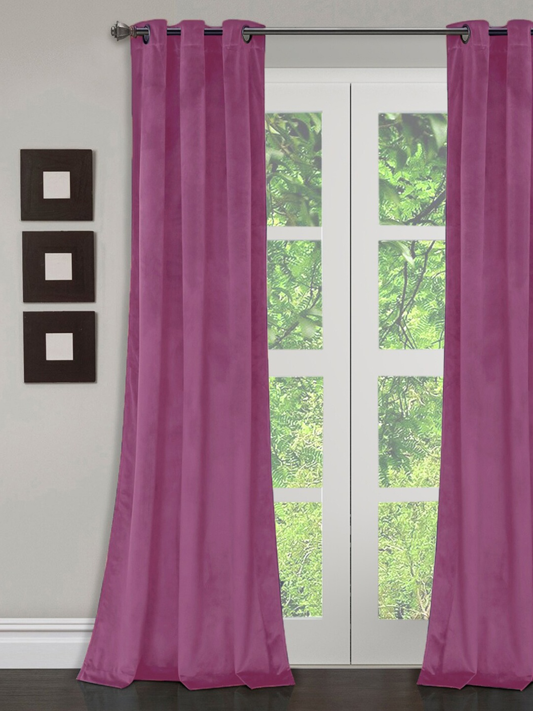 

eyda Purple Door Curtain