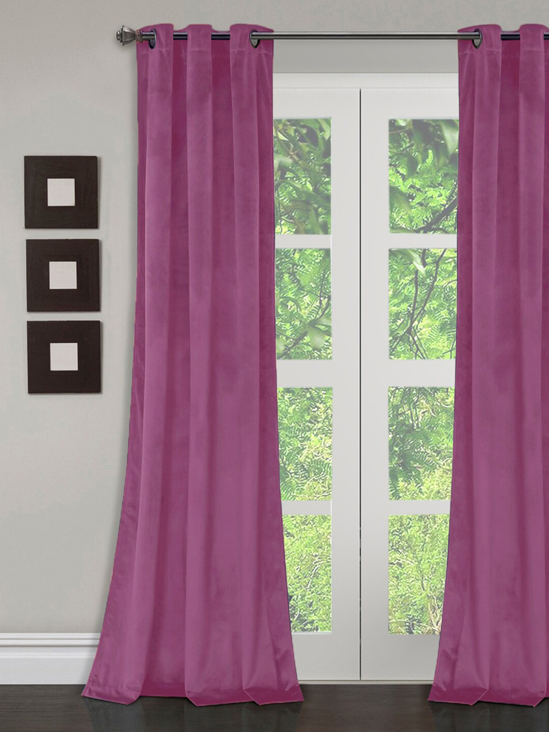 

eyda Purple Long Door Curtain
