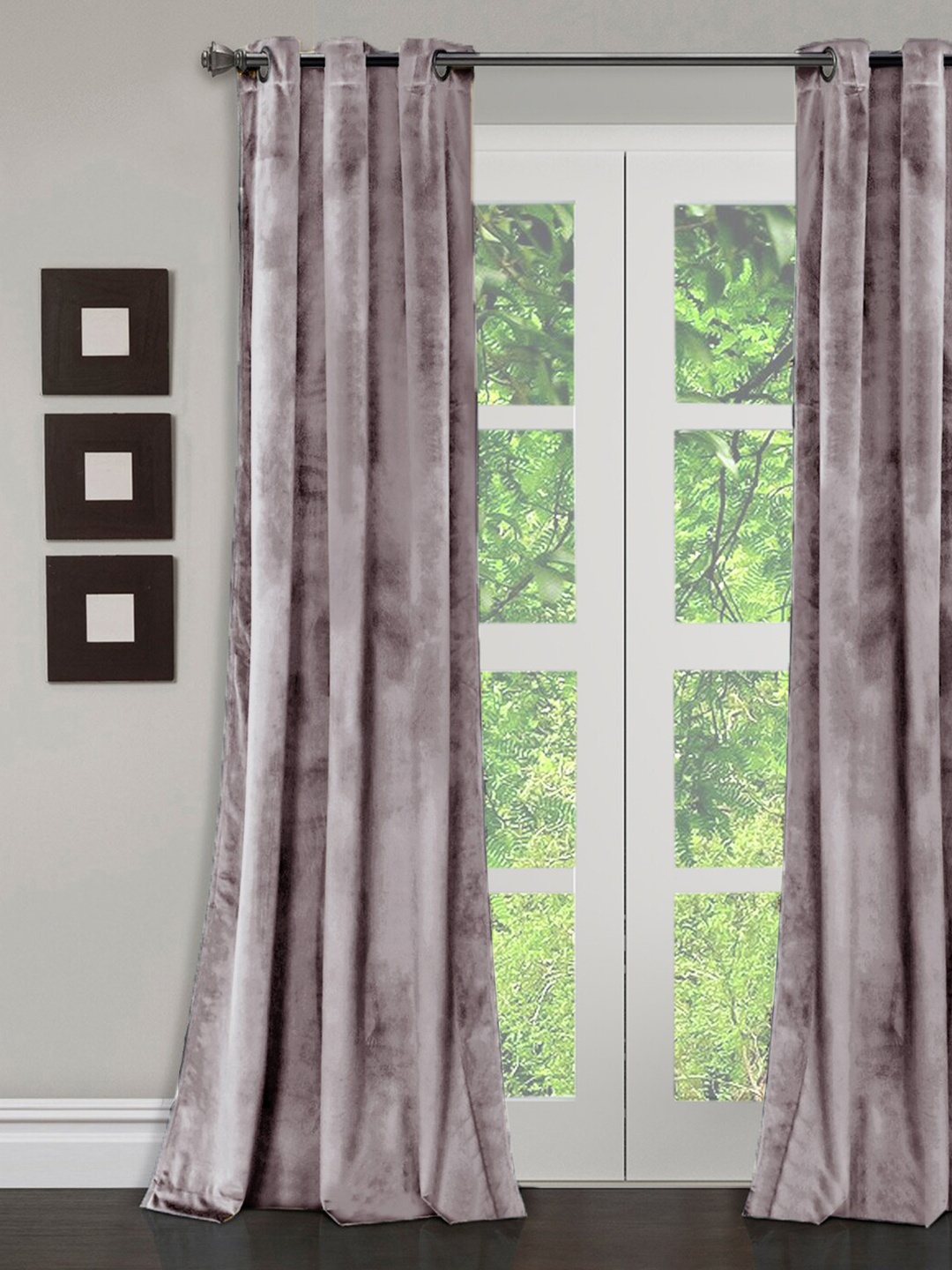 

eyda Grey Long Door Curtain