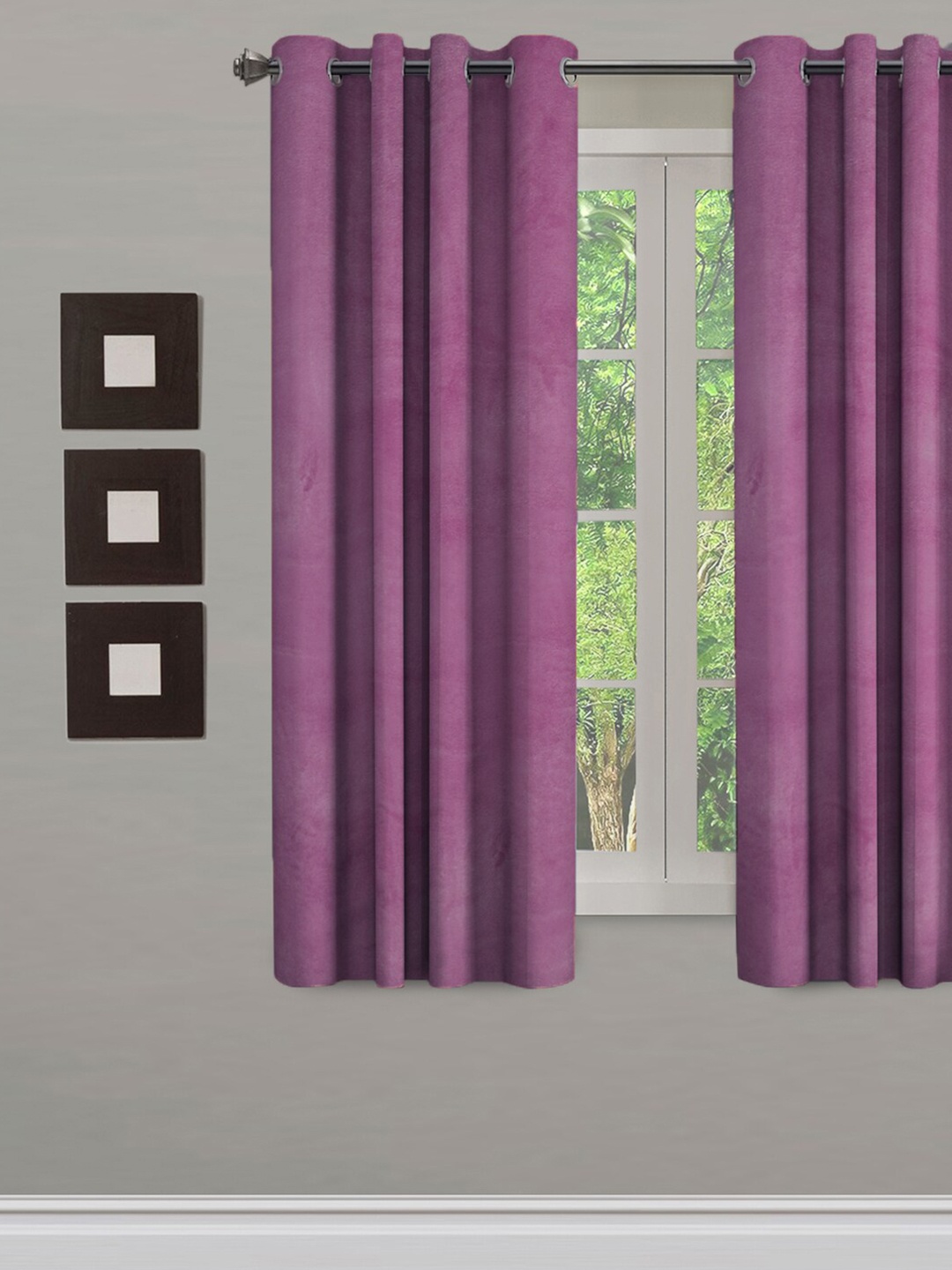 

eyda Purple Window Curtain