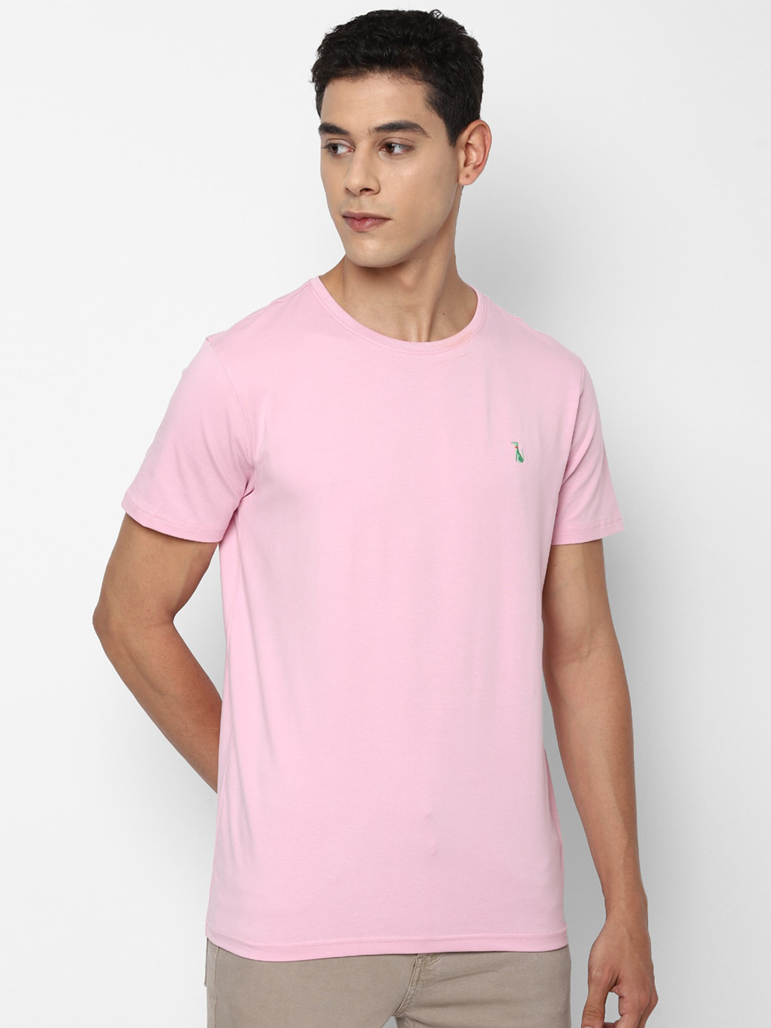

SIMON CARTER LONDON Men Pink Slim Fit T-shirt